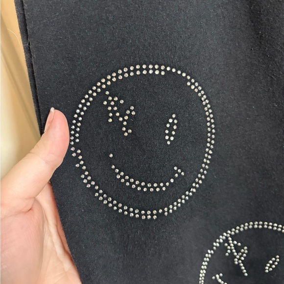 RetroVert All Over Rhinestone Smiley Sweatpants - Picture 5 of 5